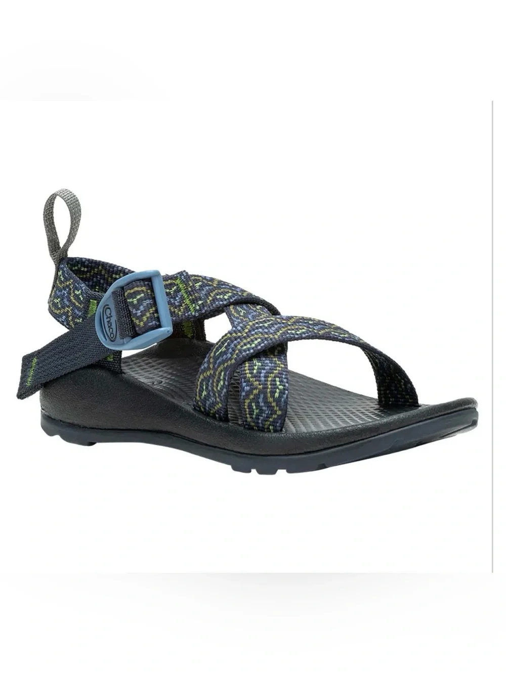 Chaco Kid’s Z/1 Sandals in navy and green